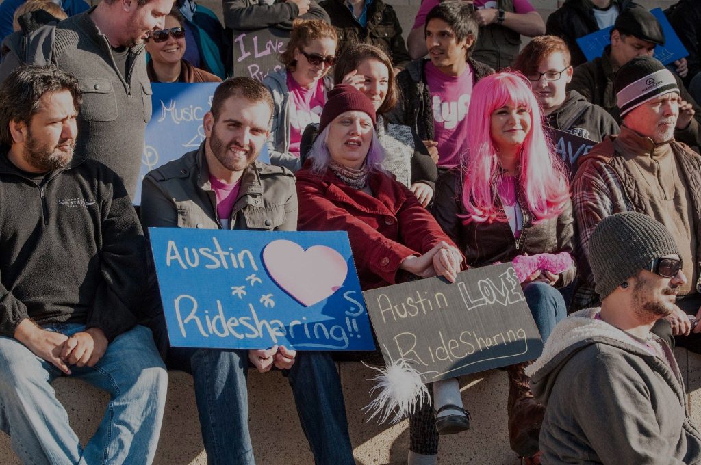 Ridesharing Works for Austin Protest