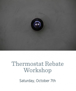 Thermostat Rebate Workshop
