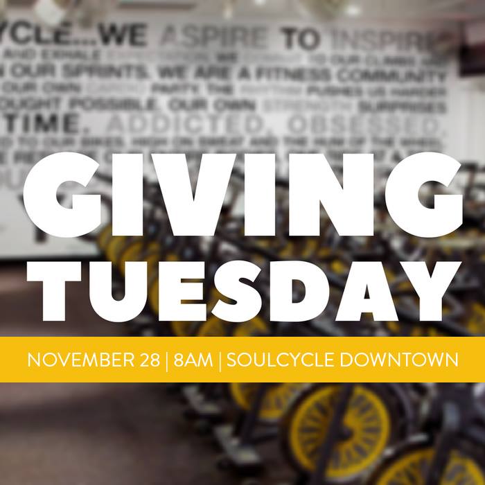 Giving Tuesday SoulCycle
