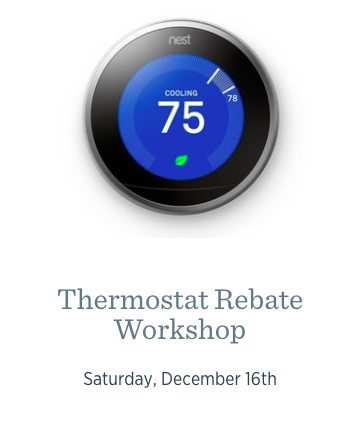 Thermostat Rebate Workshop