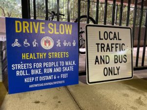 Healthy Streets Sign
