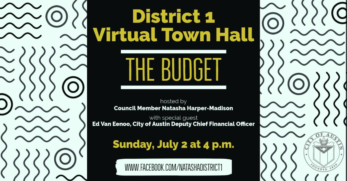 District 1 Virtual Town Hall