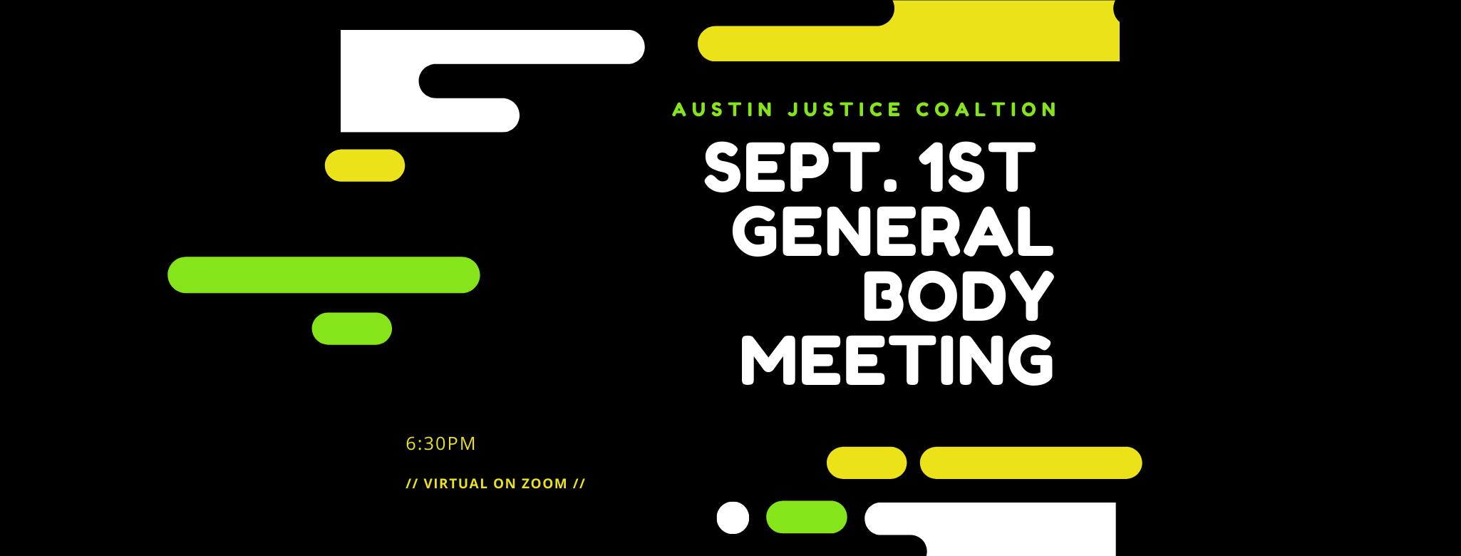 Sept General Body Meeting