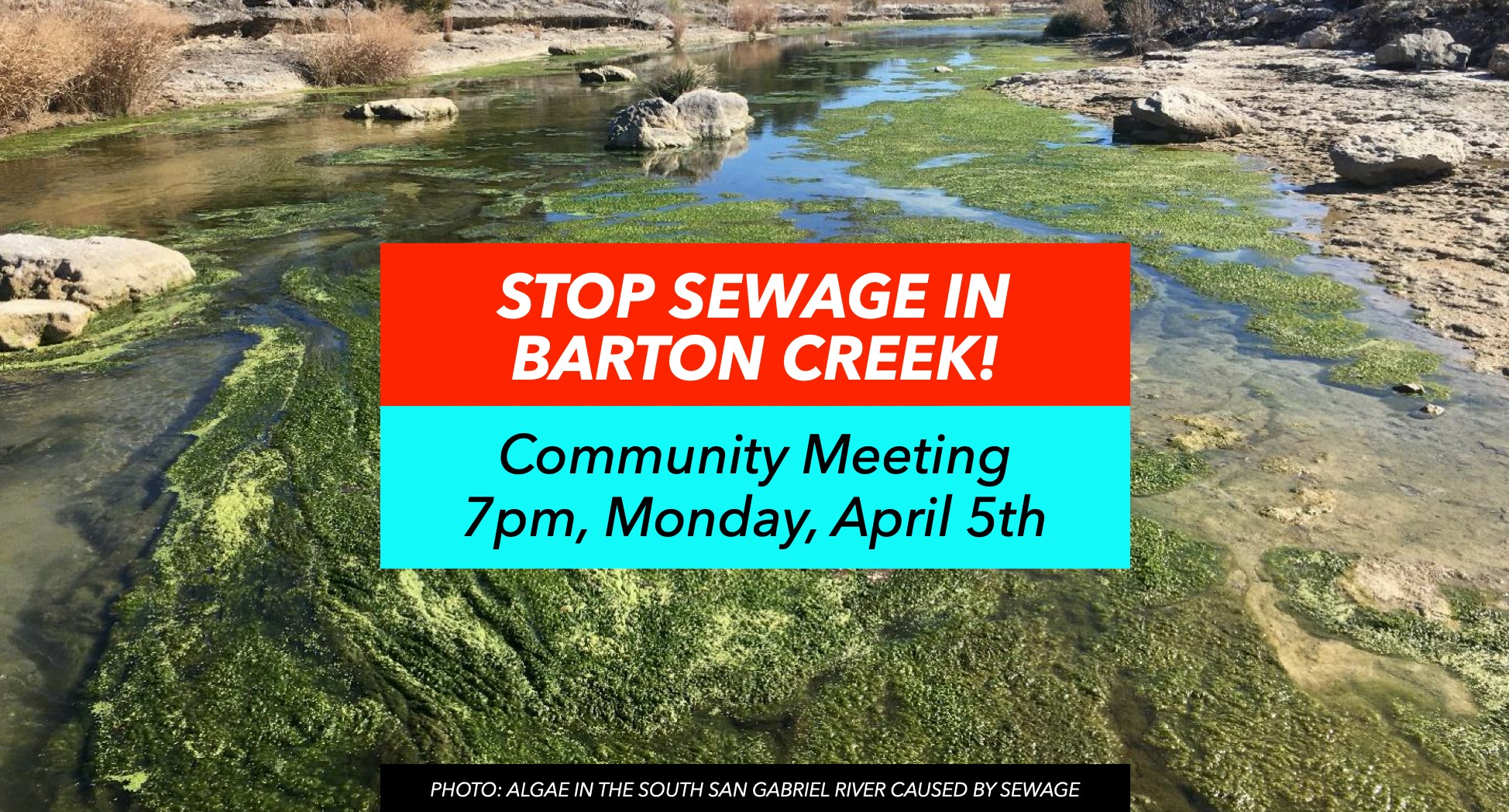 Stop Sewage In Barton Creek