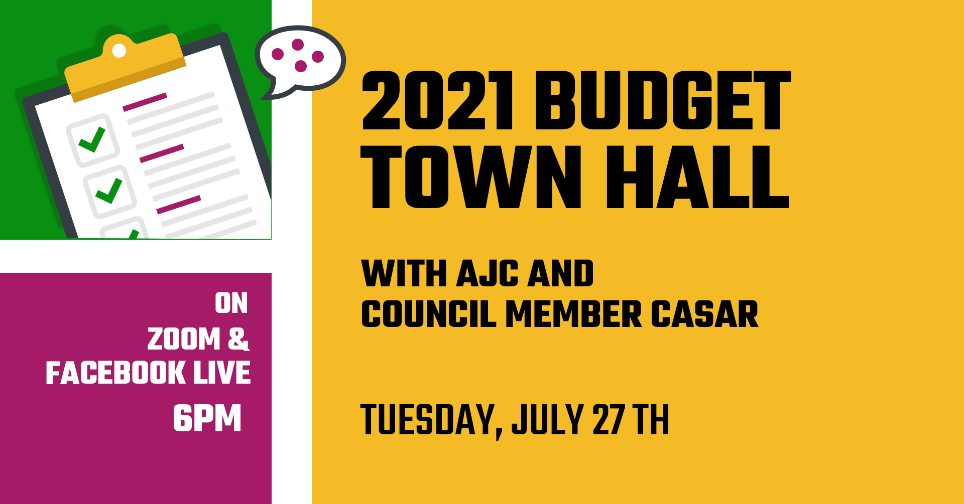 AJC Budget Town Hall