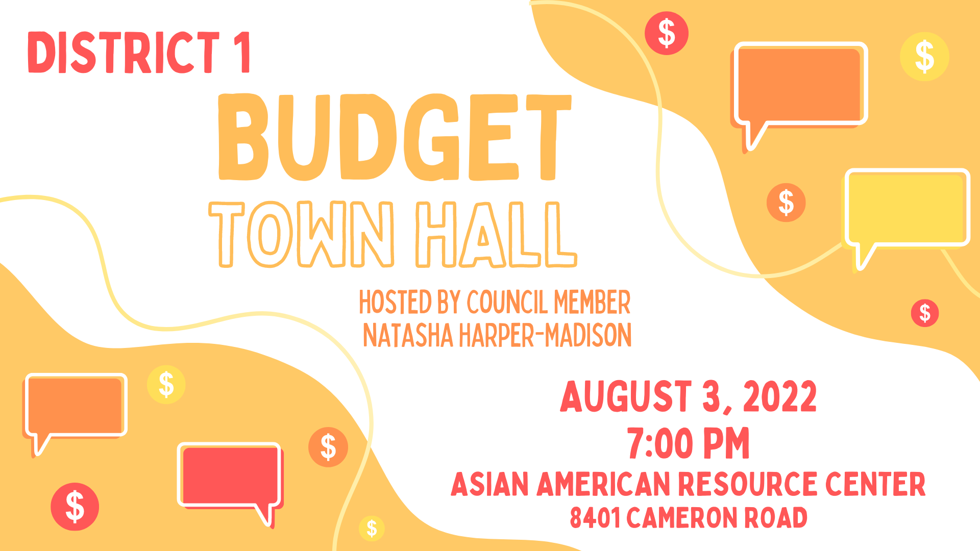 District 1 Budget Town Hall