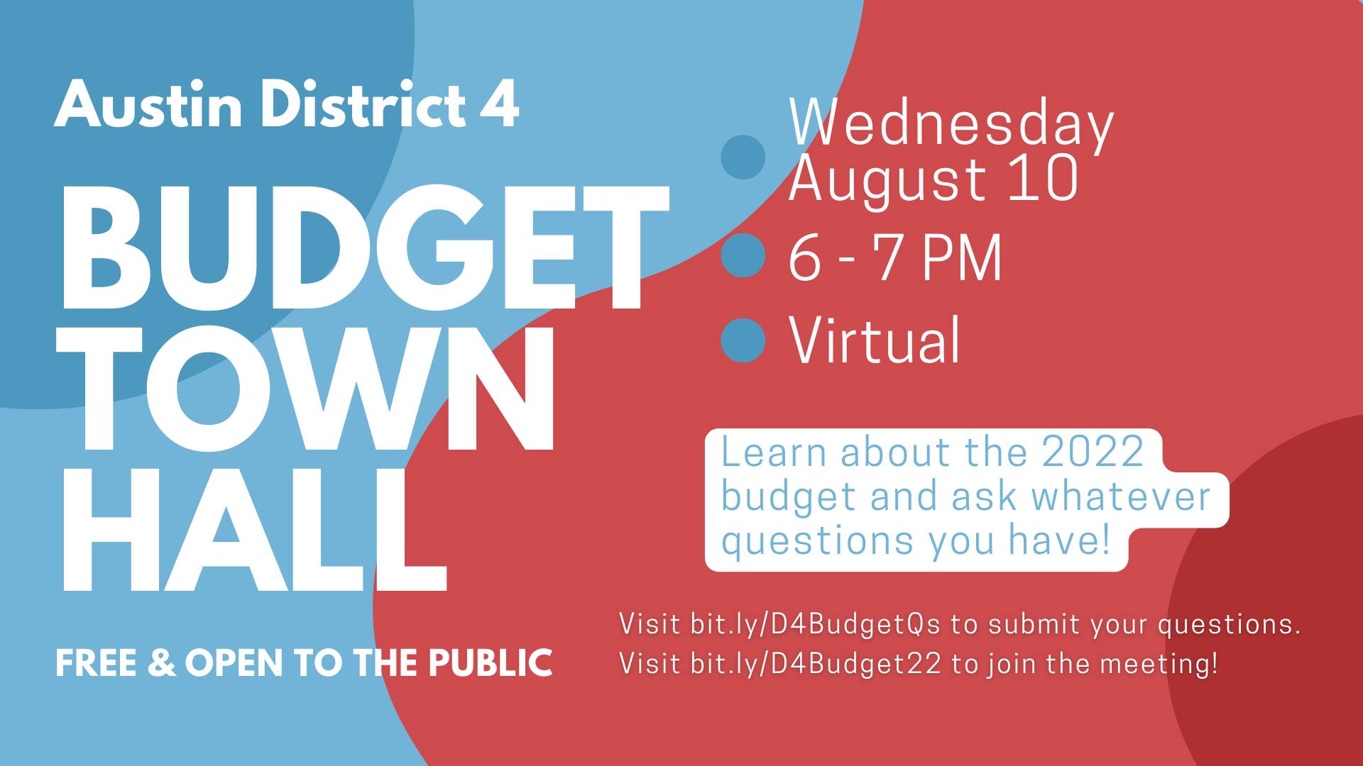 District 4 Budget Town Hall