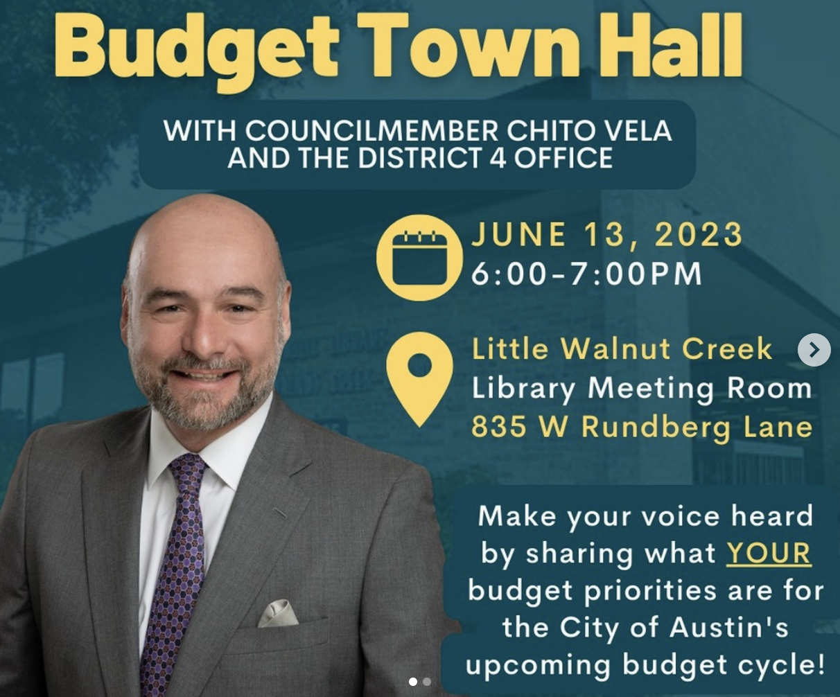 District 4 Budget Town Hall