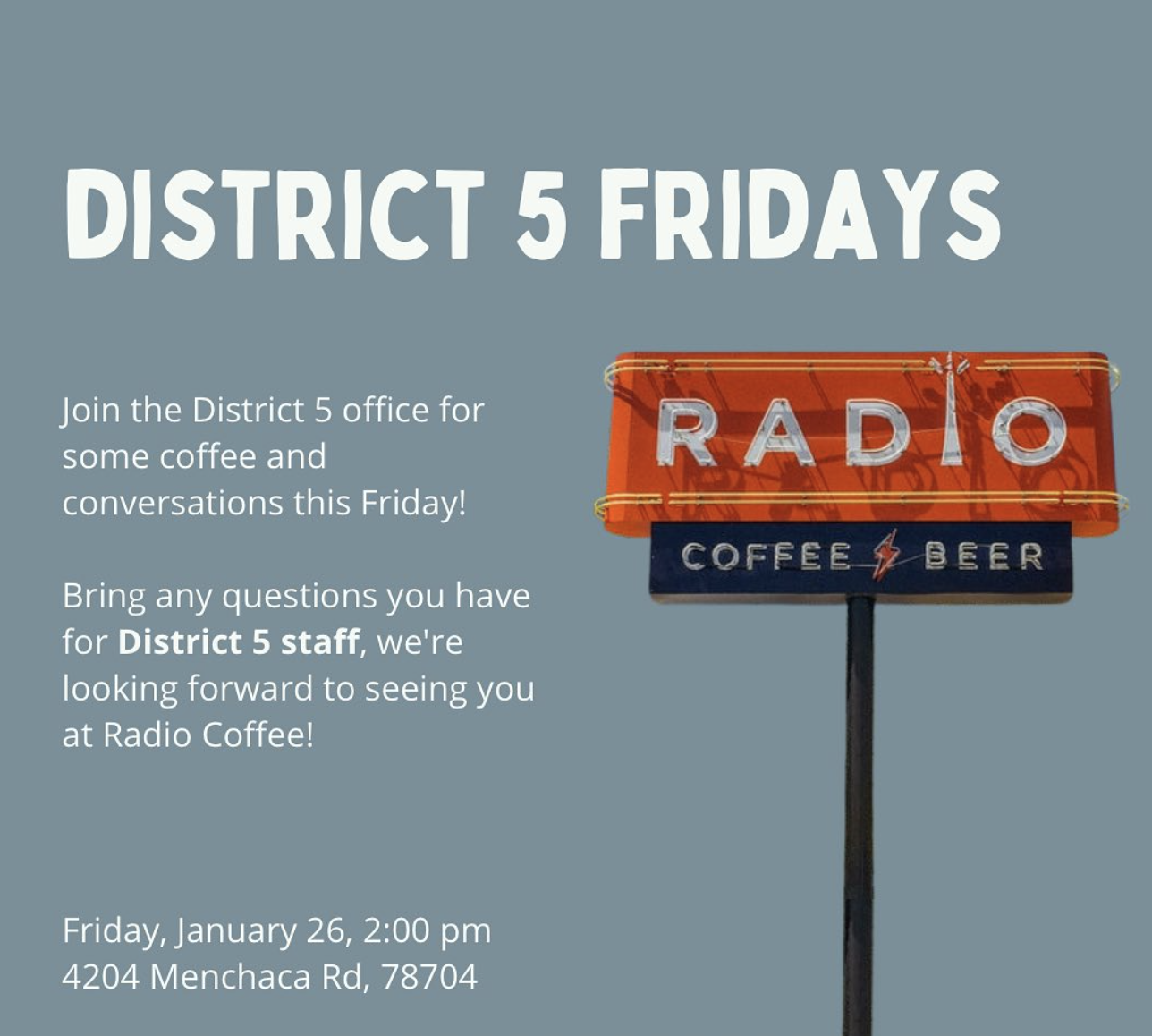 District 5 Friday