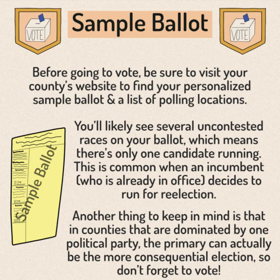 Primaries - sample ballot