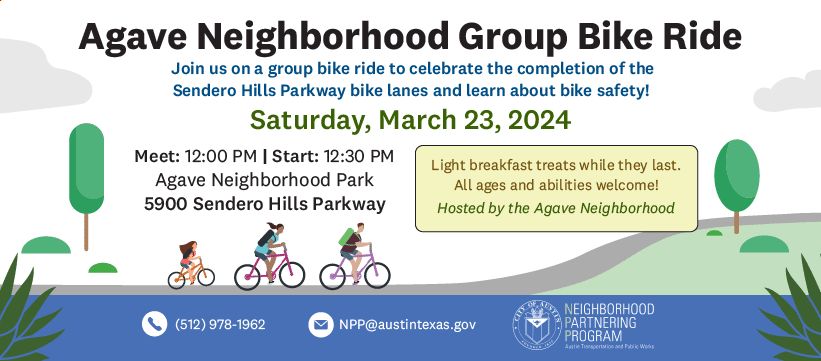 Agave Neighborhood Group Bike Ride