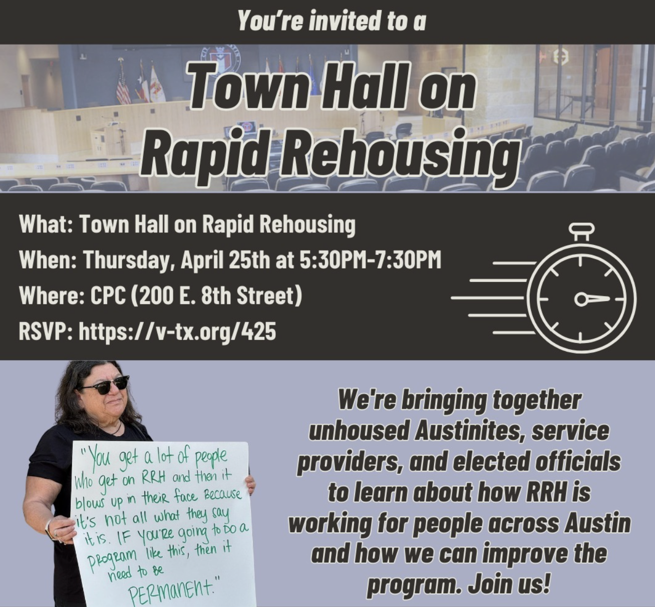 Rapid Rehousing Town Hall